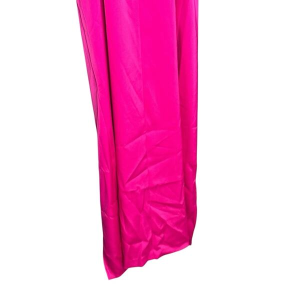 Aidan Mattox Pink Flame Cowl Neck Gown Dress NWT Size 4 Formal Evening Prom - Picture 7 of 9